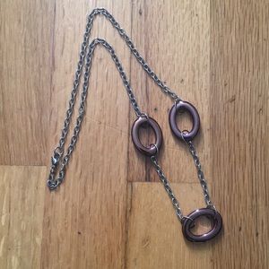 Stainless Steel Station Necklace